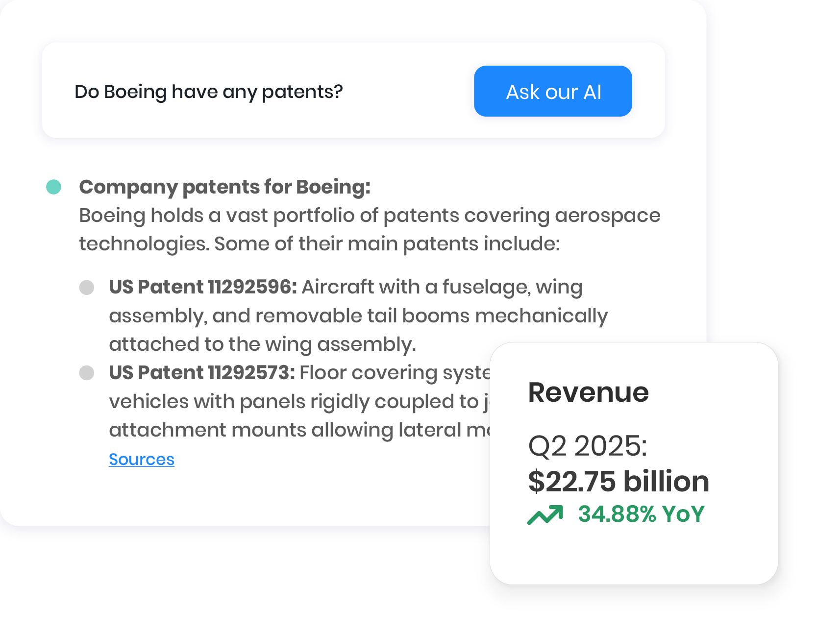 AI patent information software