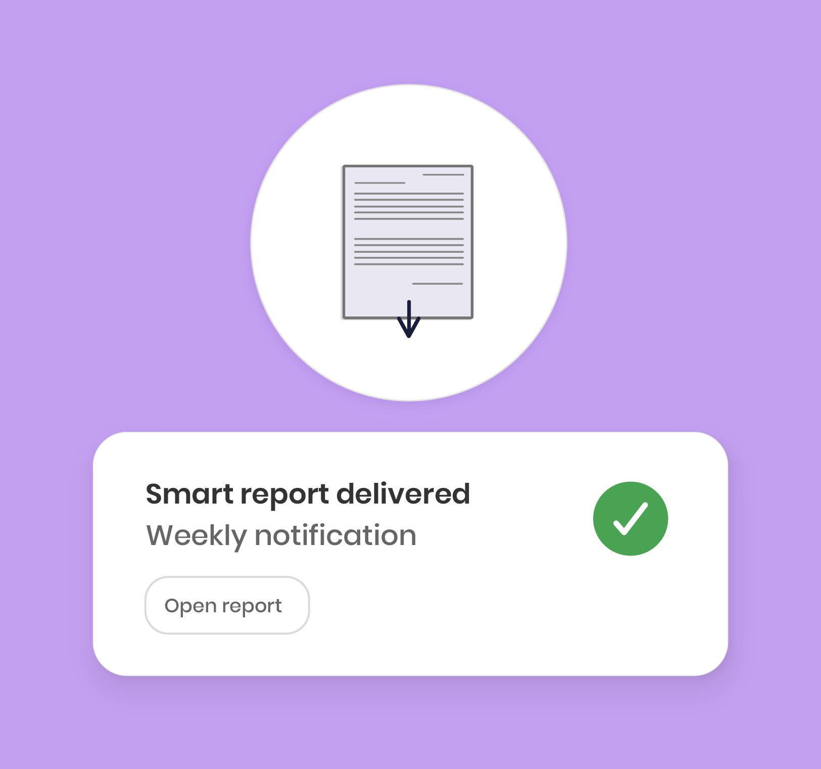 Smart report delivered - space intelligence