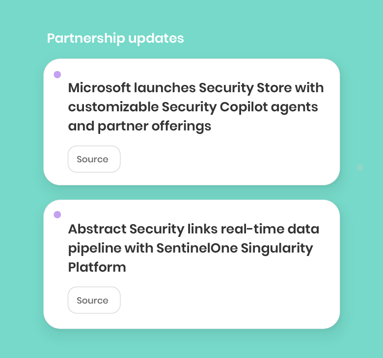 Partnership updates for defese and aerospace