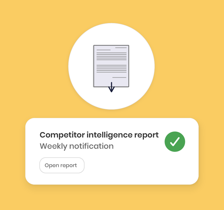 Competitor intelligence report