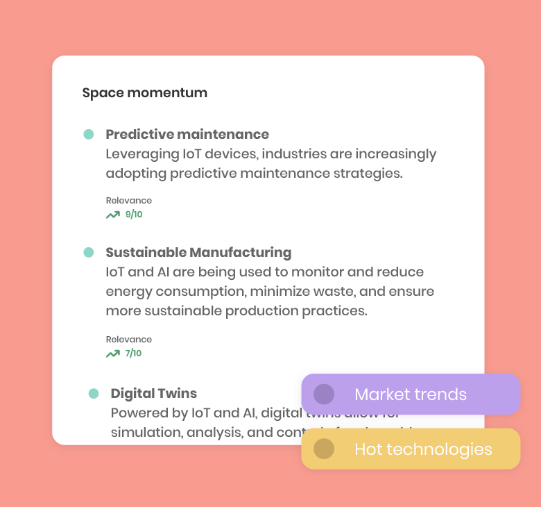 Trends and hot technologies for manufacturing