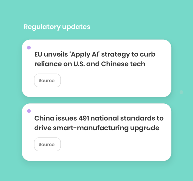 Manufacturing ESG updates