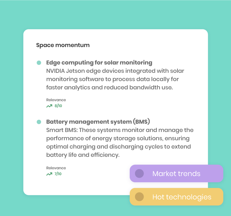 Market insights, technologies and trends